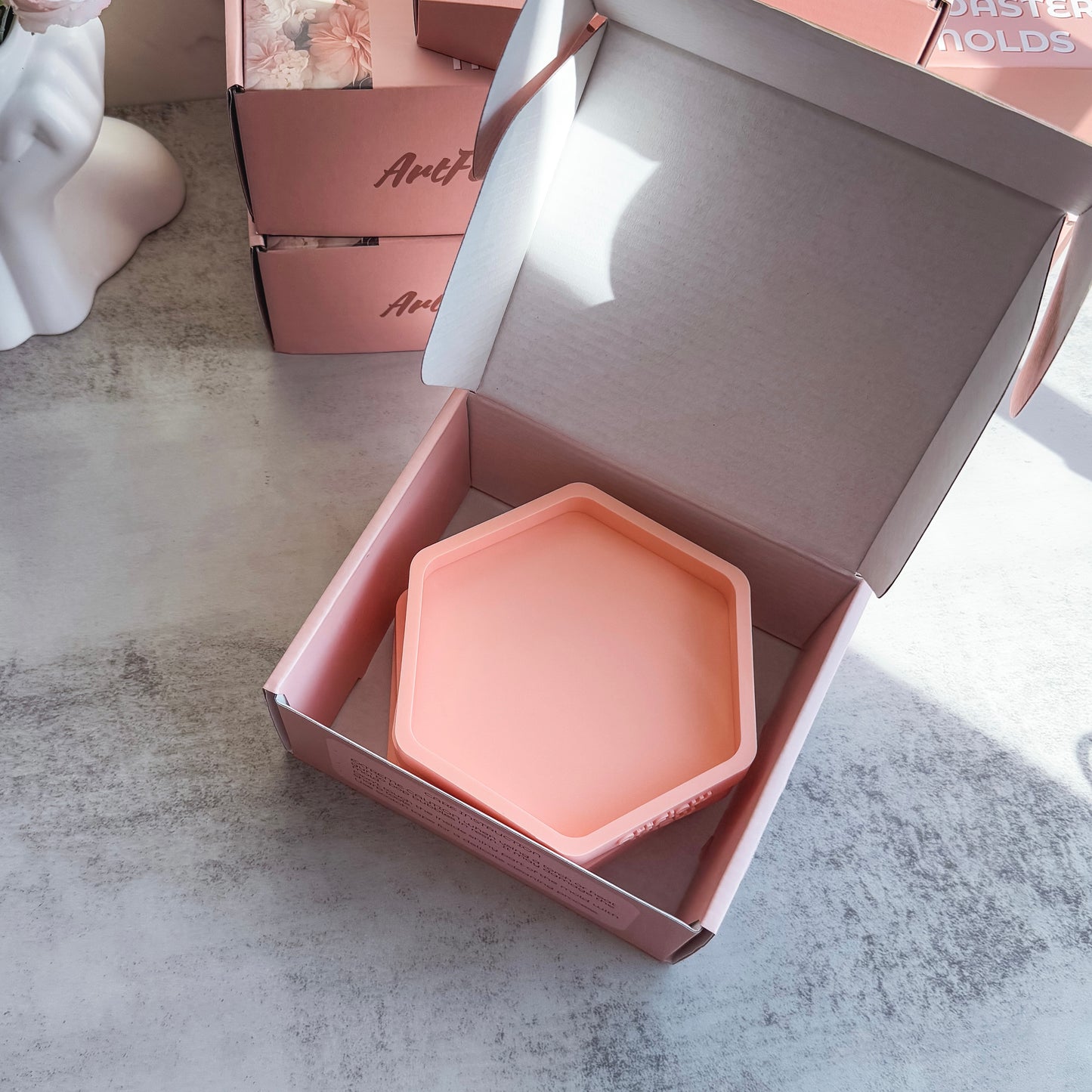Hexagon Coaster Silicone Mold For Resin