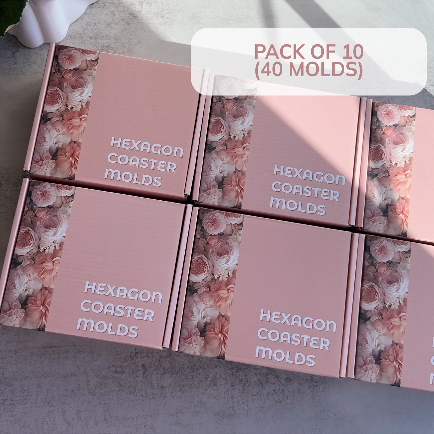 Hexagon Coaster Silicone Mold For Resin Value Pack