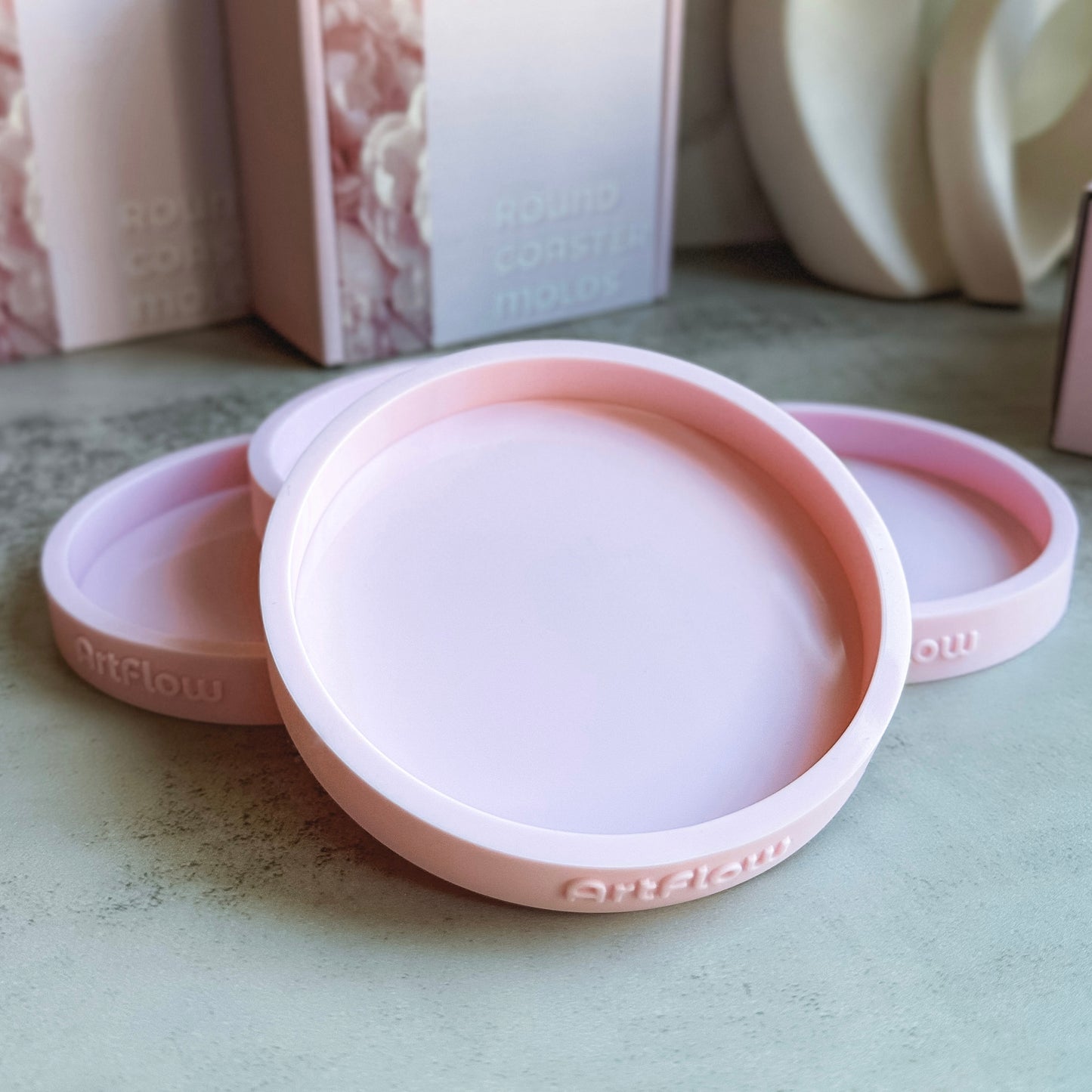 Round Coaster Silicone Mold For Resin