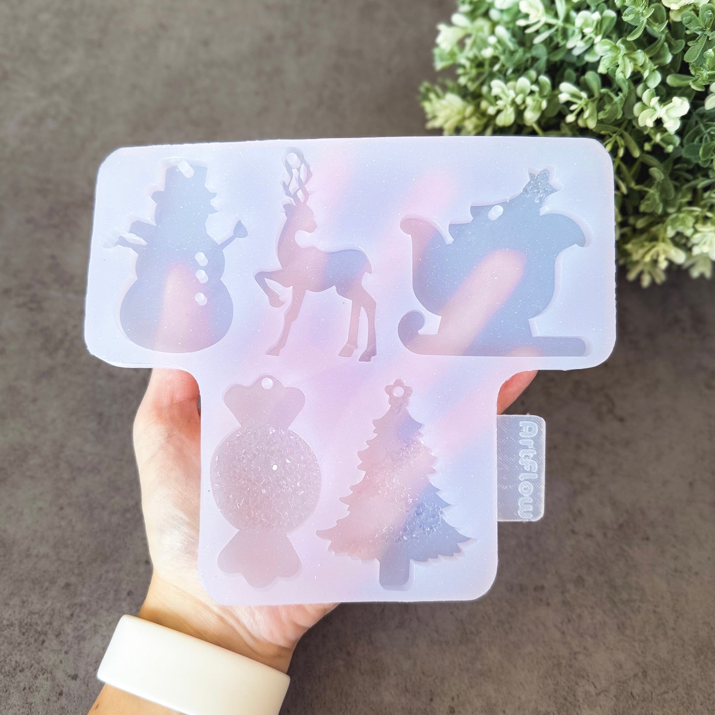 Christmas Silicone Ornament Mold For Resin