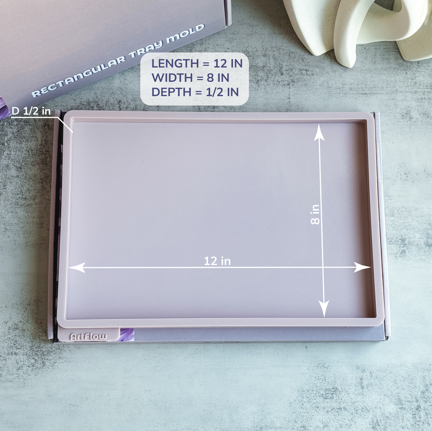 Rectangular Tray Silicone Mold For Resin