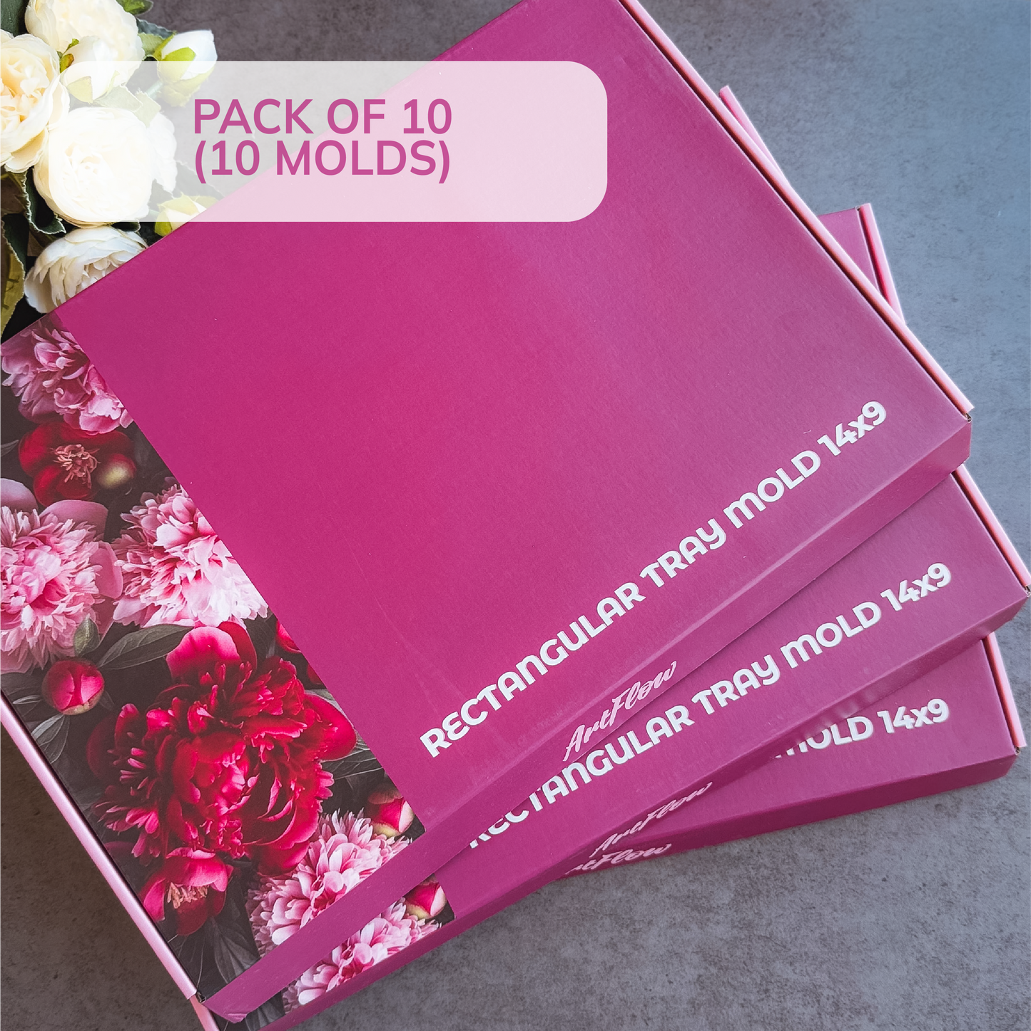 Rectangular Tray Silicone Mold For Resin