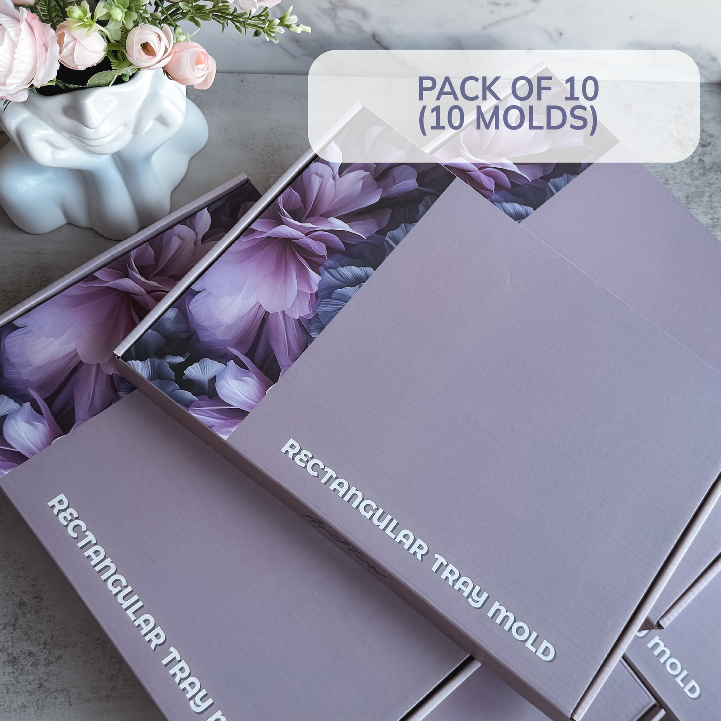 Rectangular Tray Silicone Mold For Resin