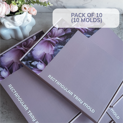 Rectangular Tray Silicone Mold For Resin