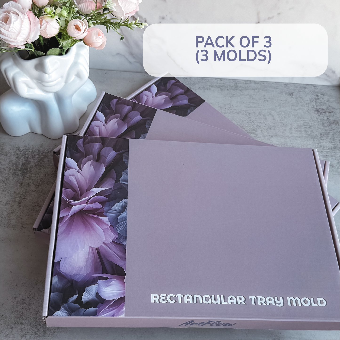 Rectangular Tray Silicone Mold For Resin