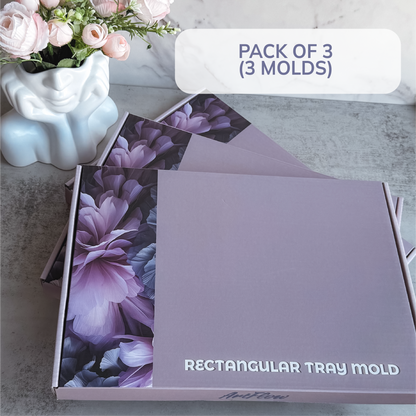 Rectangular Tray Silicone Mold For Resin