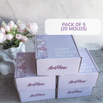 Geode Coaster Silicone Mold For Resin