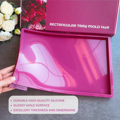 Rectangular Tray Silicone mold for resin
