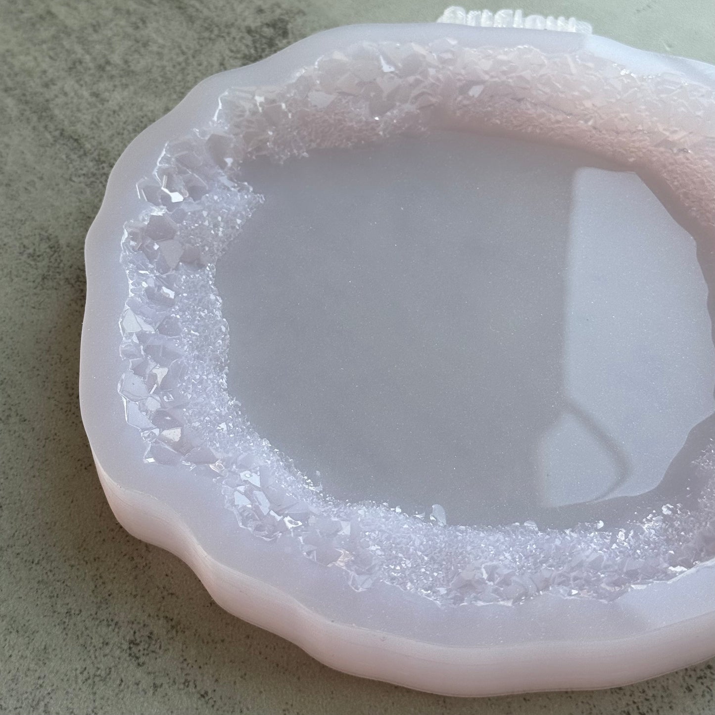 Crystal Edge Coaster Silicone Mold For Resin