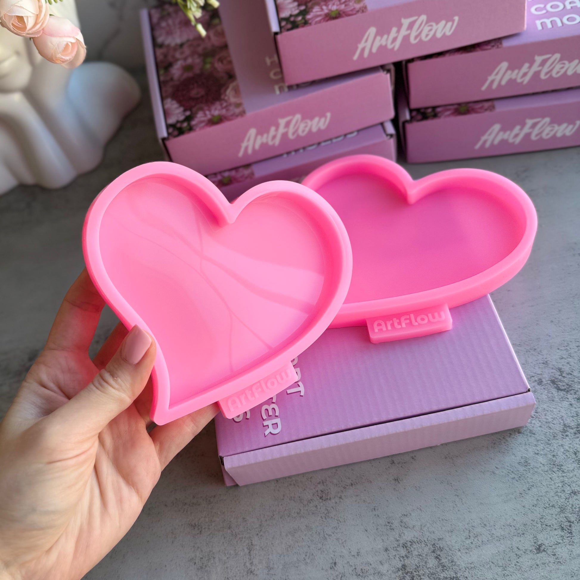 Heart Silicone Mold For Resin