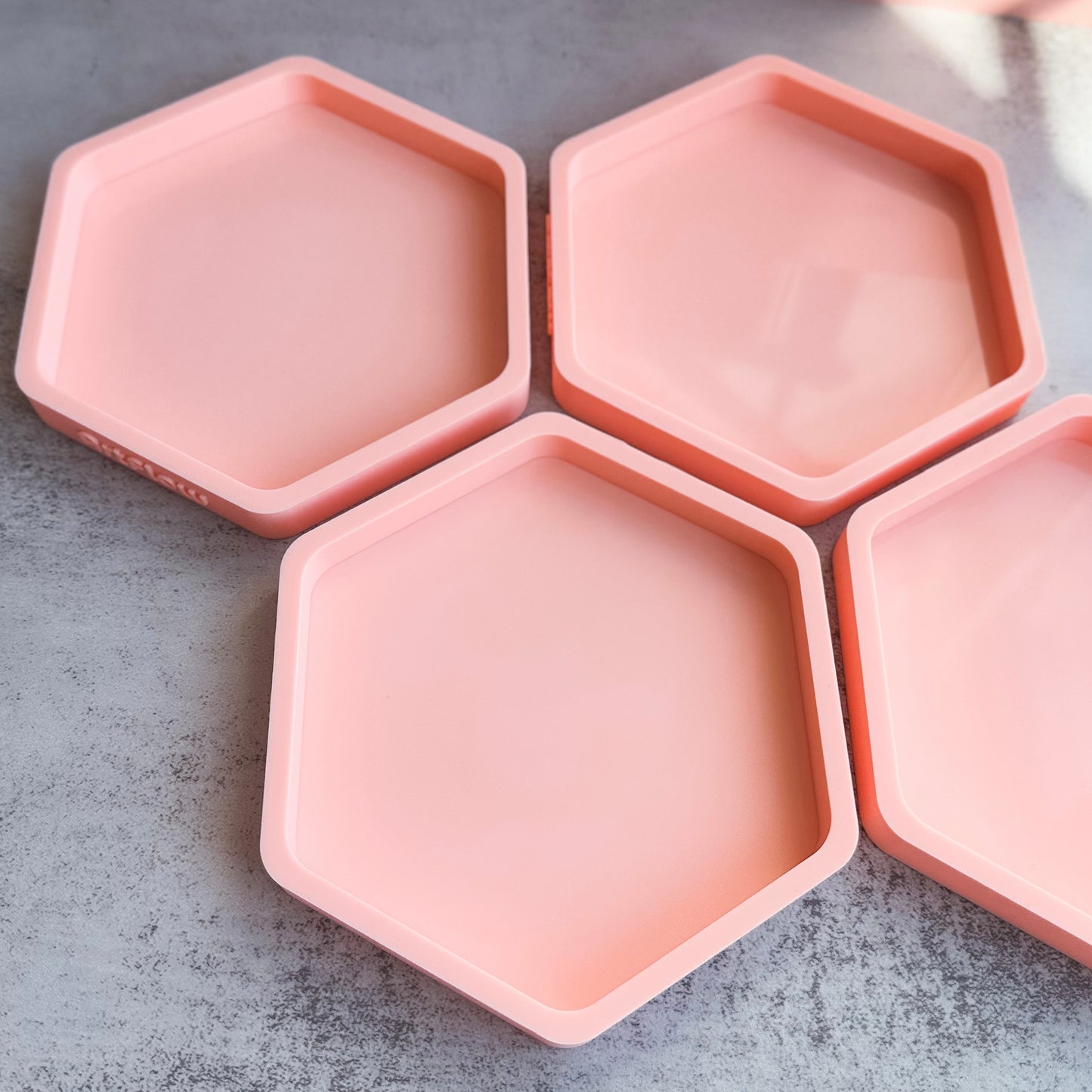 Hexagon Coaster Silicone Mold For Resin