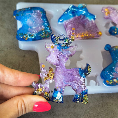 Christmas Silicone Ornament Mold For Resin