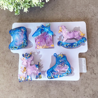 Christmas Silicone Ornament Mold For Resin