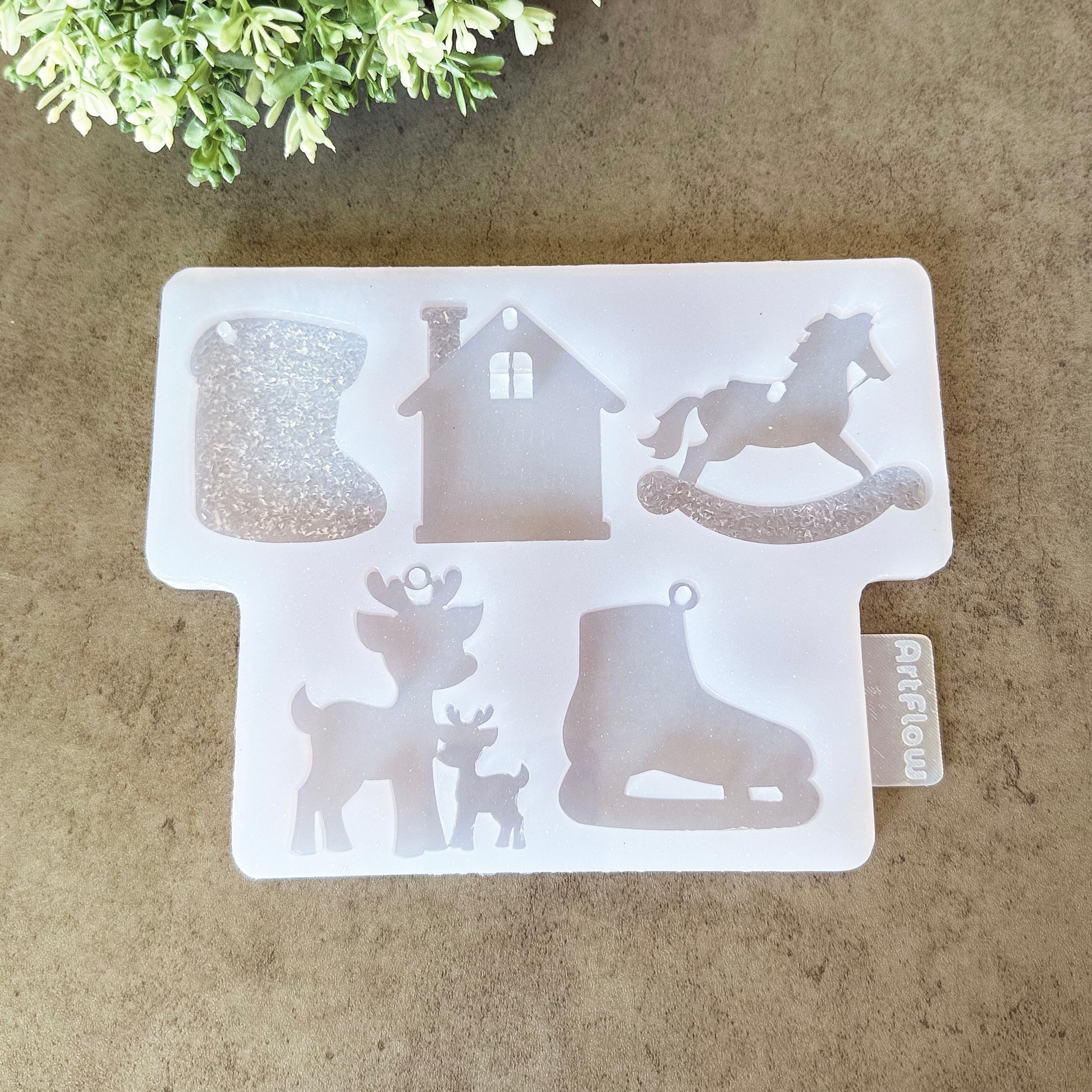 Christmas Silicone Ornament Mold For Resin