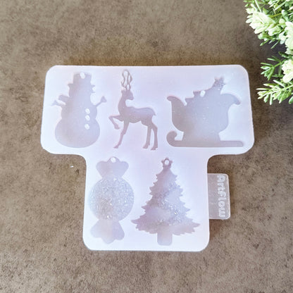 Christmas Silicone Ornament Mold For Resin