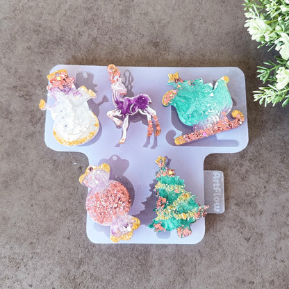 Christmas Silicone Ornament Mold For Resin