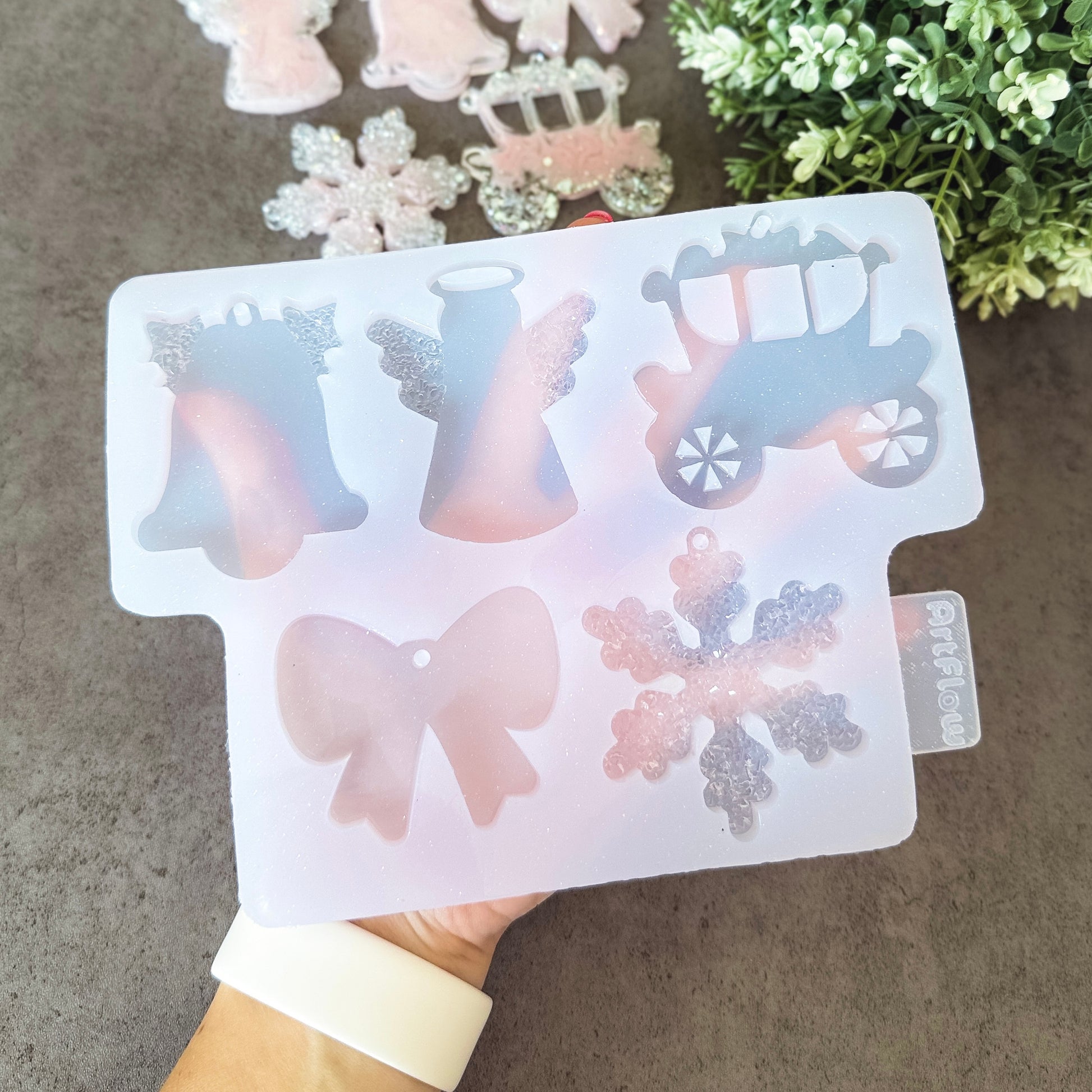 Christmas Silicone Ornament Mold For Resin