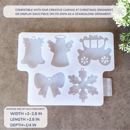Christmas Silicone Ornament Mold For Resin