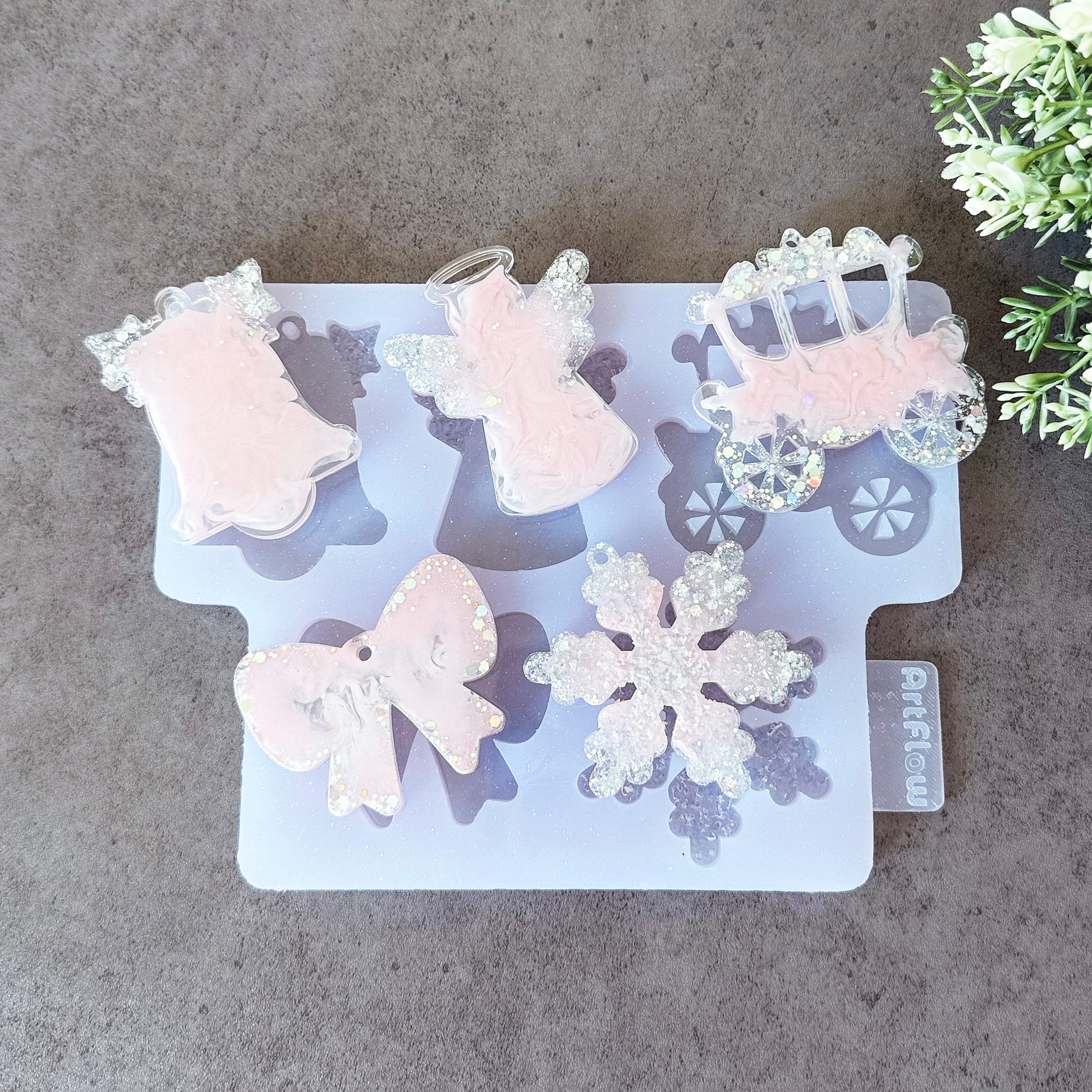 Christmas Silicone Ornament Mold For Resin