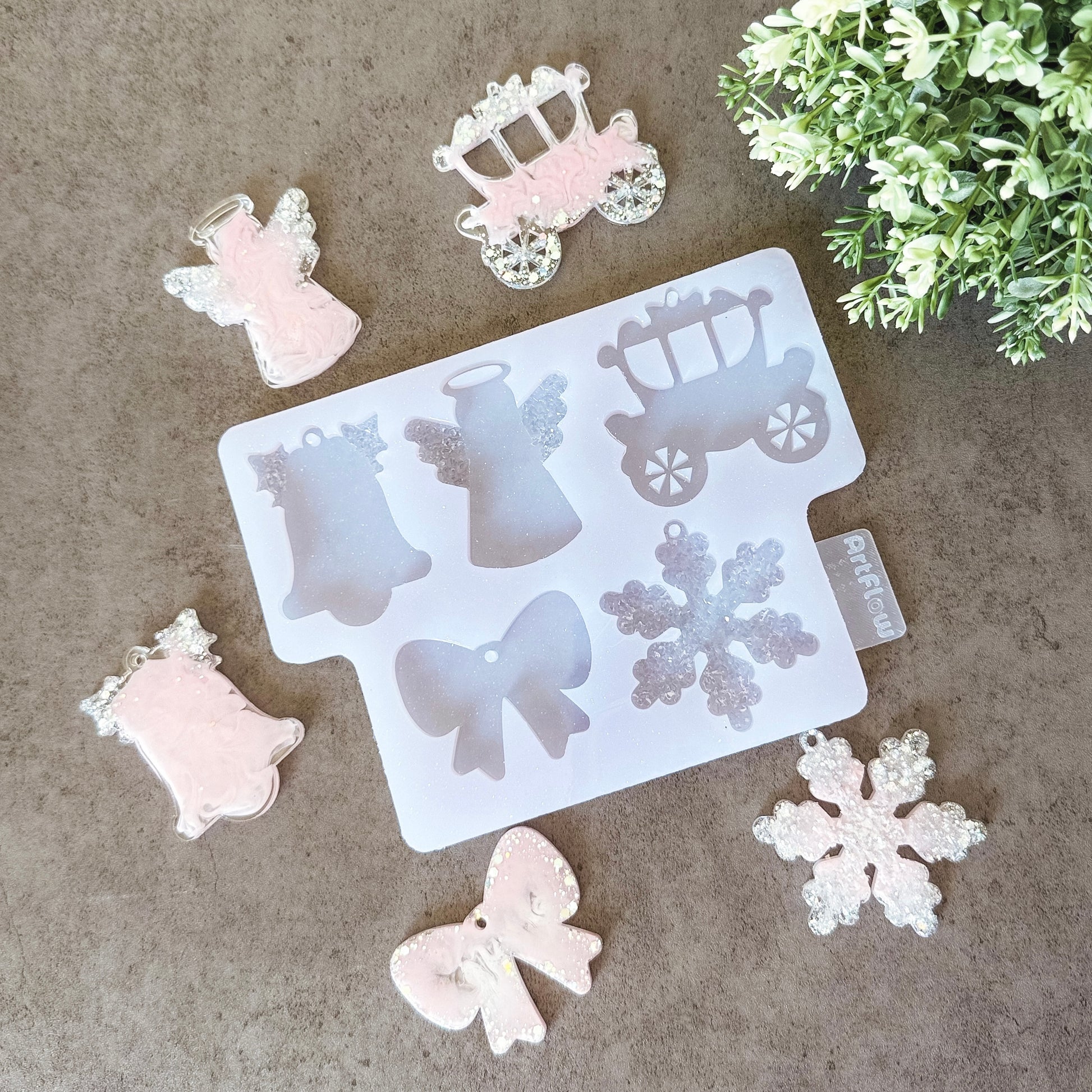 Christmas Silicone Ornament Mold For Resin