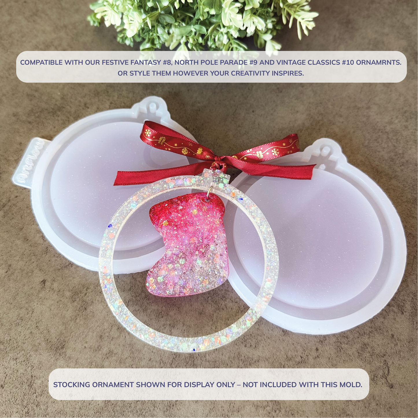 Christmas Silicone Ornament Mold For Resin