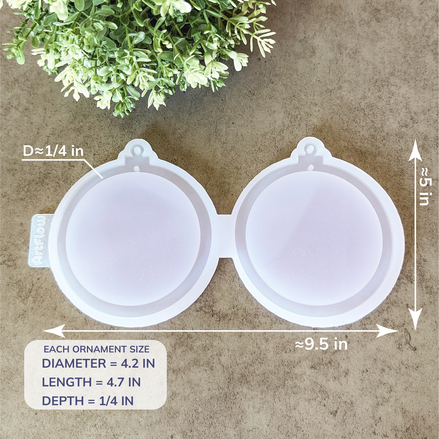 Christmas Silicone Ornament Mold For Resin