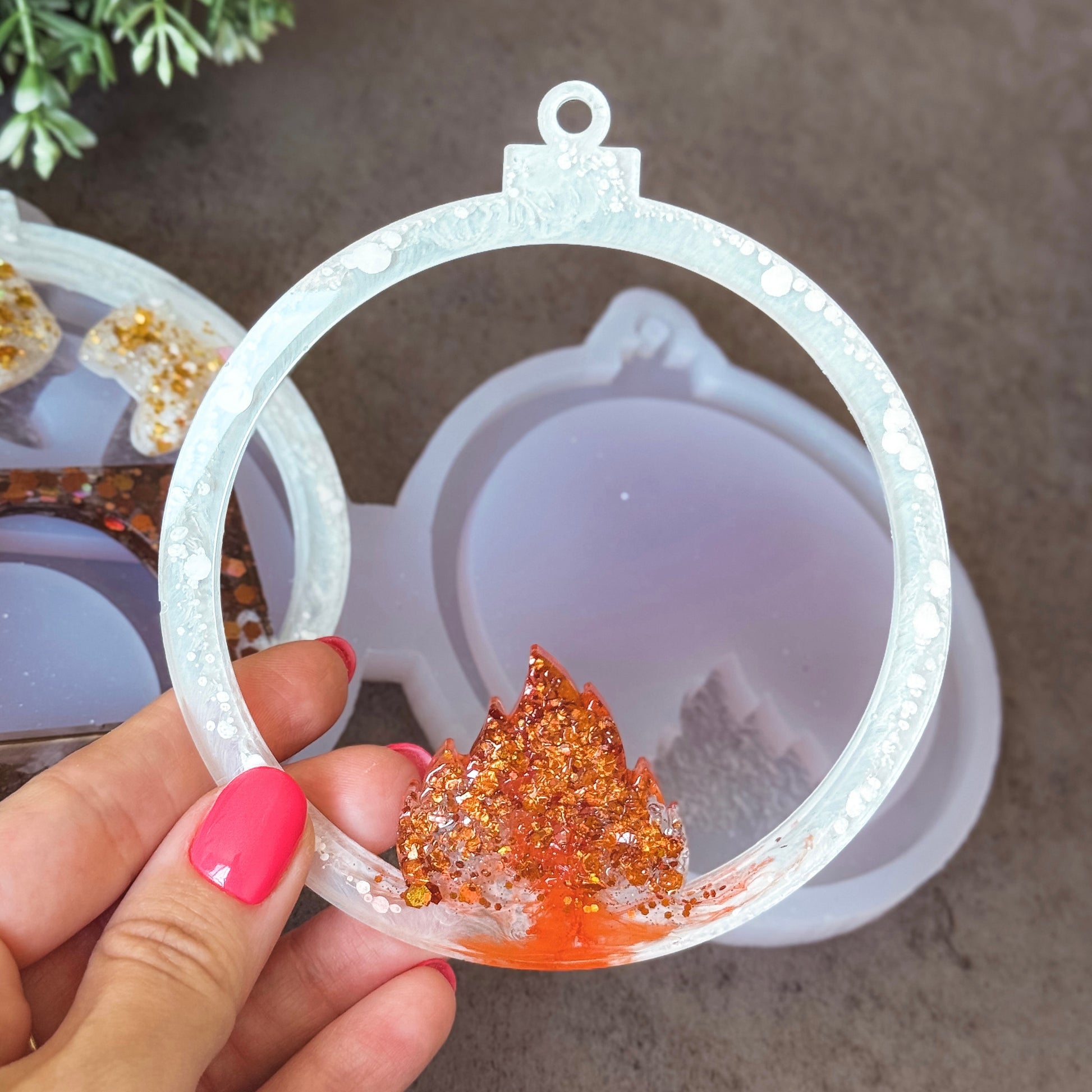 Christmas Silicone Ornament Mold For Resin