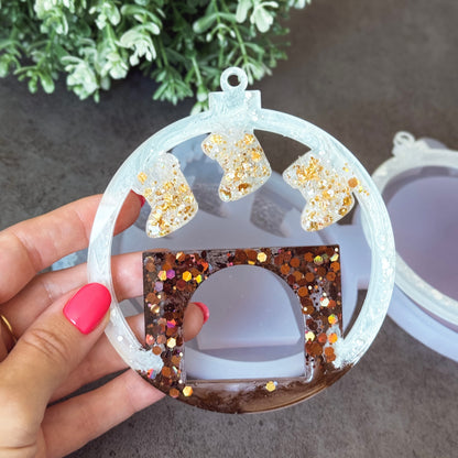 Christmas Silicone Ornament Mold For Resin