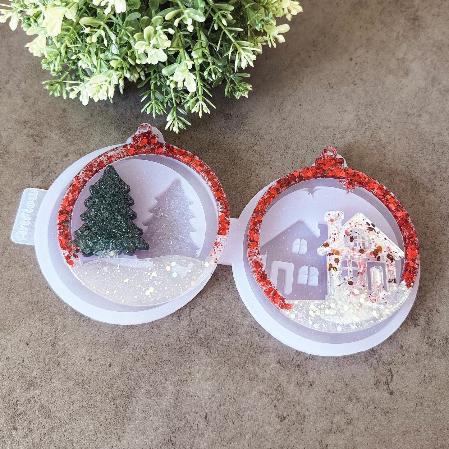 Christmas Silicone Ornament Mold For Resin