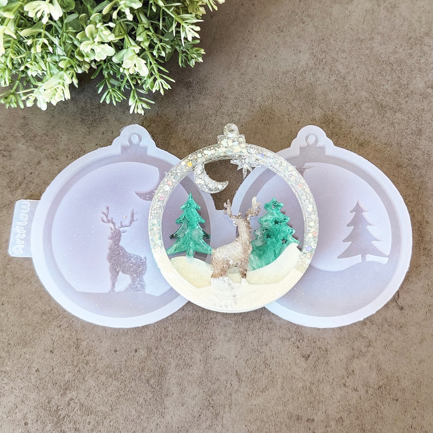 Christmas Silicone Ornament Mold For Resin