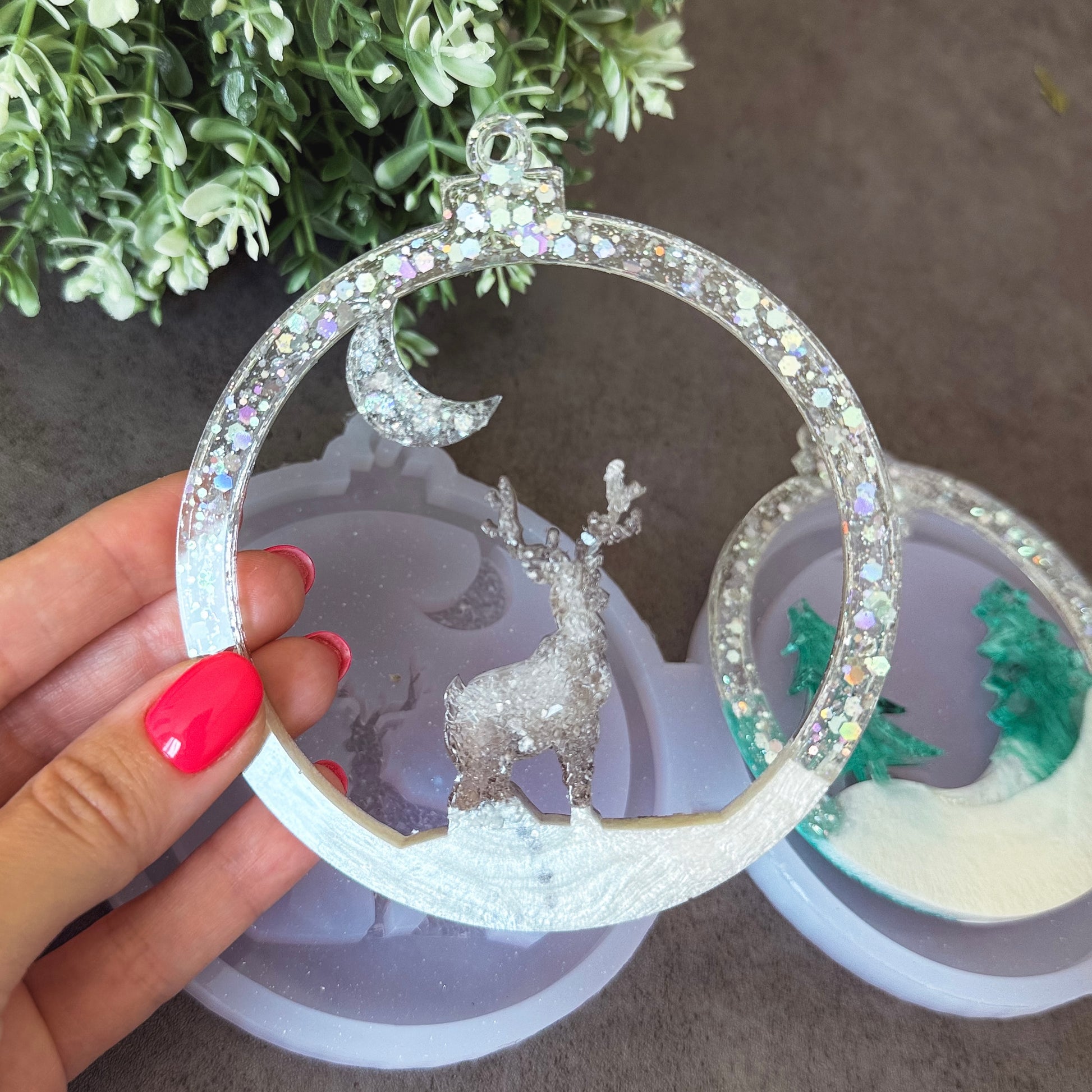 Christmas Silicone Ornament Mold For Resin