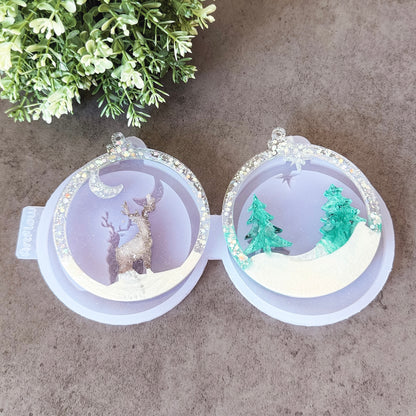 Christmas Silicone Ornament Mold For Resin