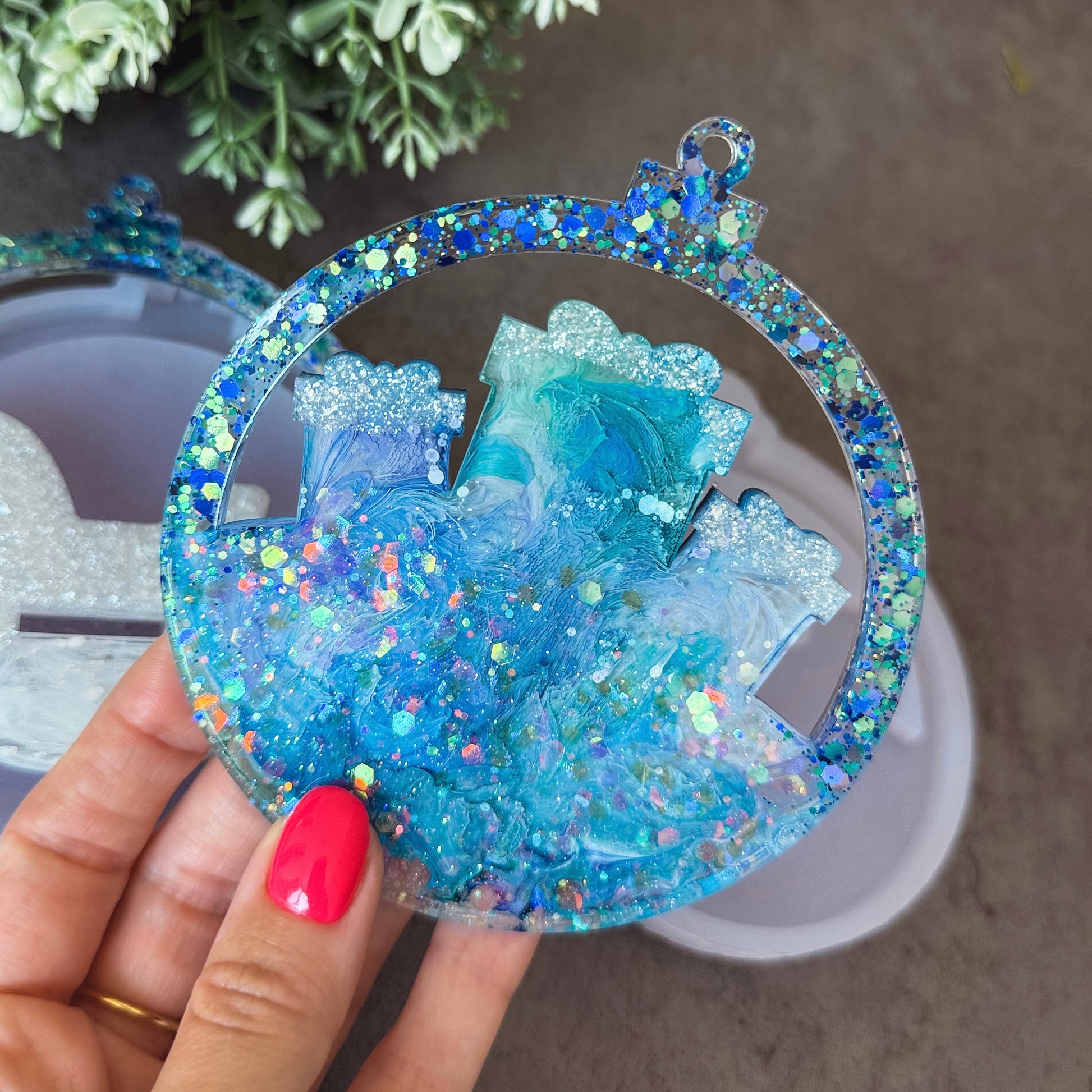 Christmas Silicone Ornament Mold For Resin