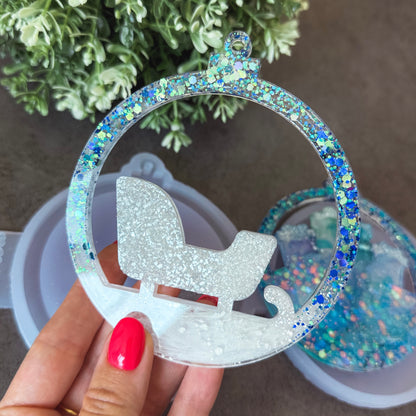 Christmas Silicone Ornament Mold For Resin