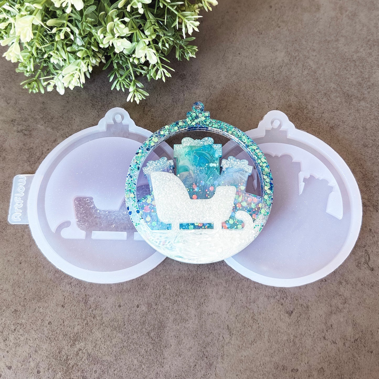 Christmas Silicone Ornament Mold For Resin