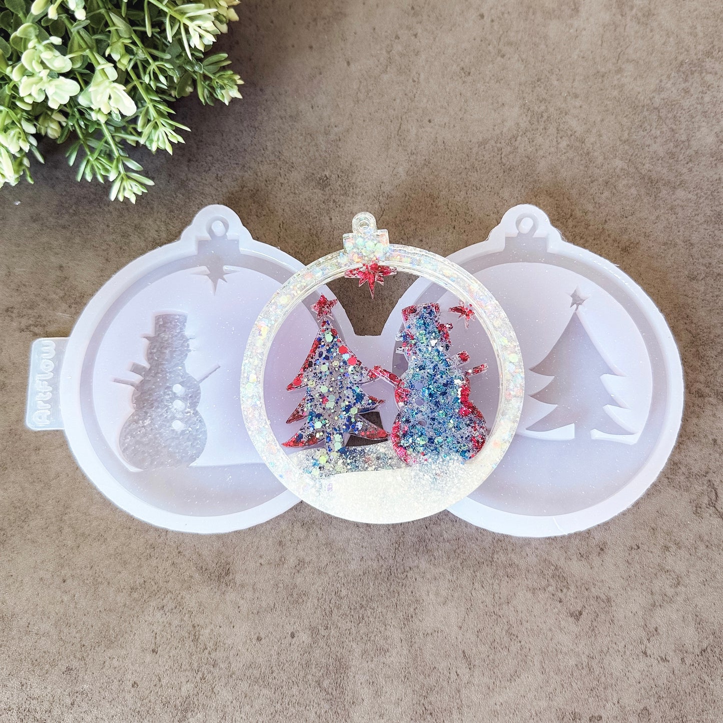 Christmas Silicone Ornament Mold For Resin