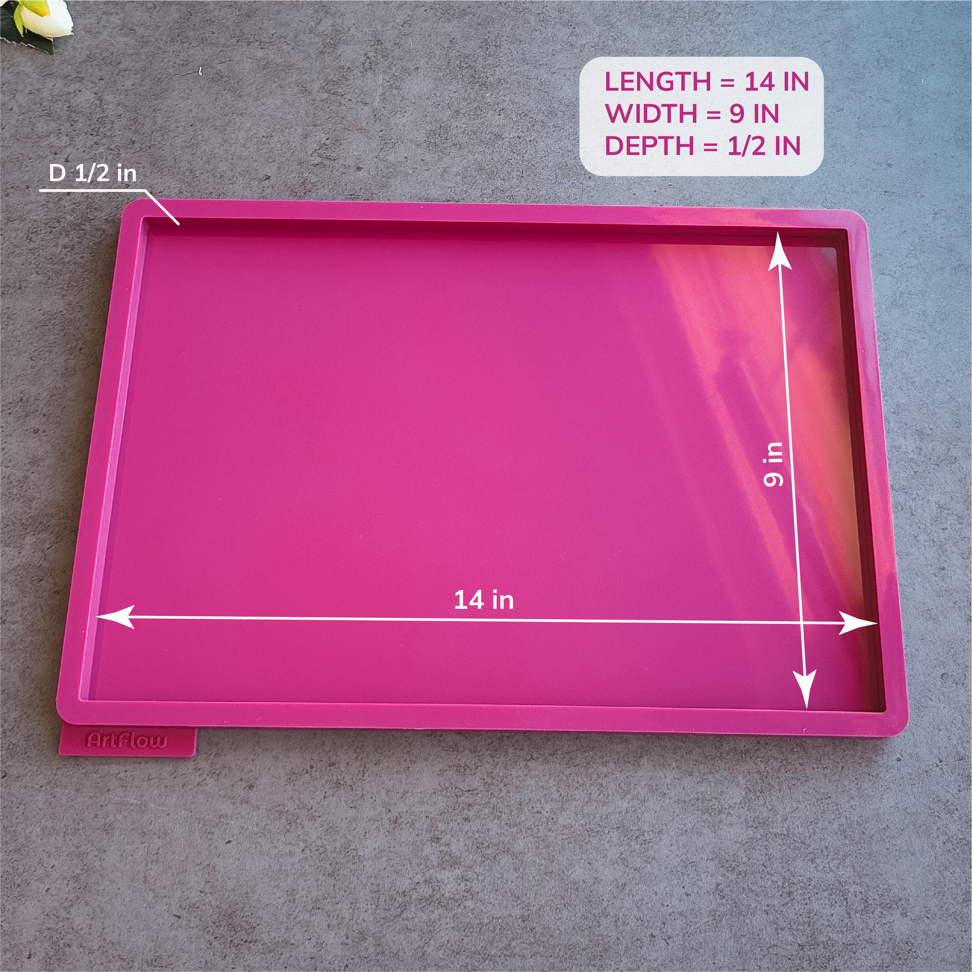 Rectangular Tray Silicone mold for resin