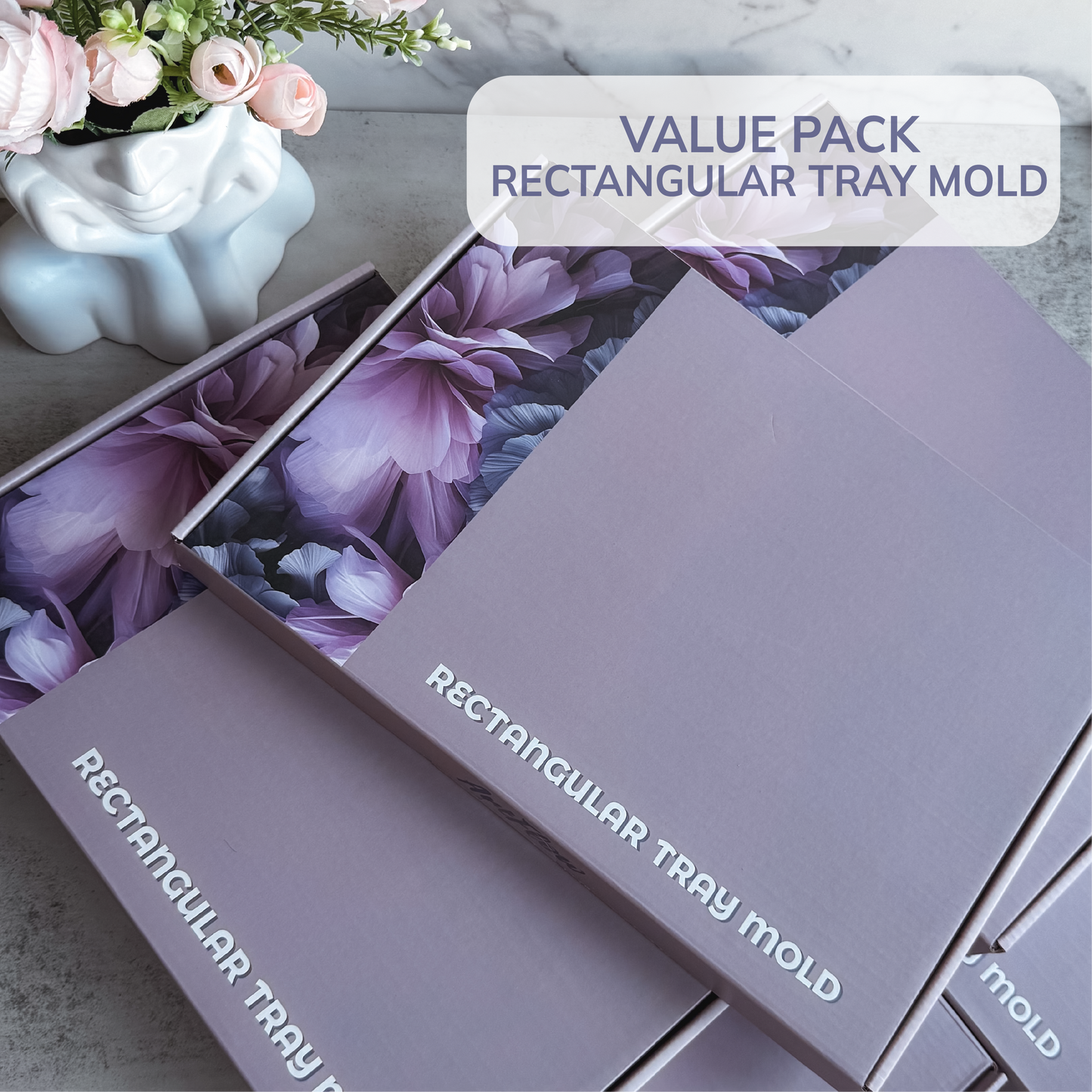 Rectangular Tray Silicone Mold For Resin